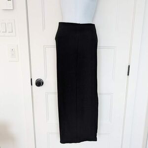 Zara Black Stretch Pencil Skirt Side Slit S